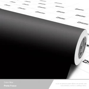 Adesivo Preto Fosco 1m