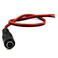 Cabo Rabicho Plug P4 Fêmea Vermelho Alarmes Câmera para fonte led