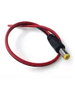 Cabo Rabicho Plug P4 Macho Vermelho Alarmes Câmera para fonte led