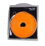 Mangueira Neon LED 12v 5mts 6x12mm Laranja 12w/mt Lexivel Corte 2,5cn 12v