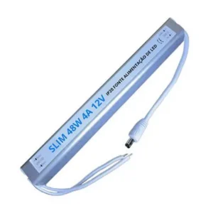 Fonte ULTRA Slim 48w 4a 12v Fina Alumínio Alimantação Palito 110V 220v Para LEDs