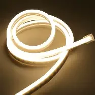 Mangueira Neon LED 12v 5mts 6x12mm Branco quente 12w/mt Lexivel Corte 2,5cn 12v