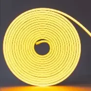 Mangueira Neon LED 12v 5mts 6x12mm Amarelo Limão 12w/mt Lexivel Corte 2,5cn 12v