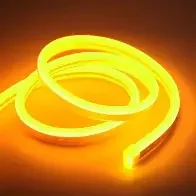 Mangueira Neon LED 12v 5mts 6x12mm Amarelo ambar 12w/mt Lexivel Corte 2,5cn 12v